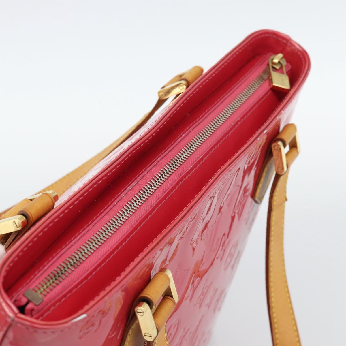 LOUIS VUITTON Monogram Vernis Houston Hand Bag Fran Boise M9135F LV Auth 188881A