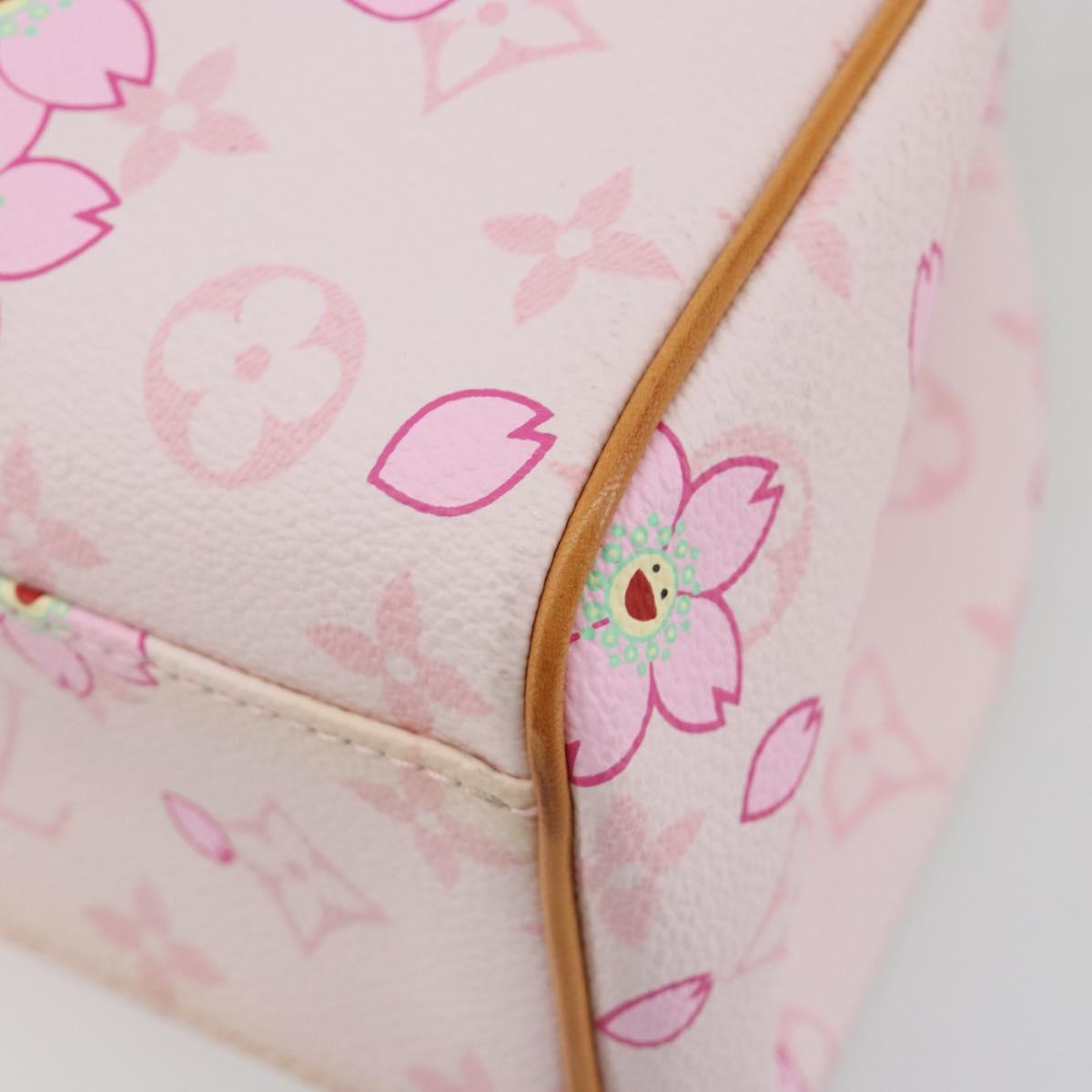 LOUIS VUITTON Cherry Blossom Sac Retro PM Hand Bag Pink M92013 LV Auth 188882SAM