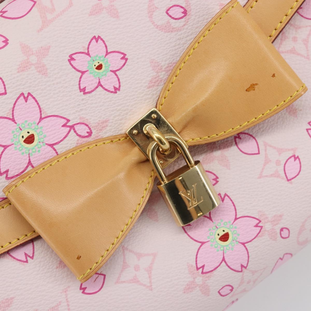 LOUIS VUITTON Cherry Blossom Sac Retro PM Hand Bag Pink M92013 LV Auth 188882SAM