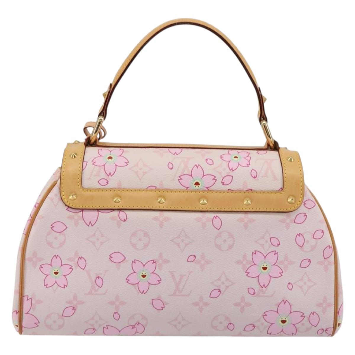 LOUIS VUITTON Cherry Blossom Sac Retro PM Hand Bag Pink M92013 LV Auth 188882SAM