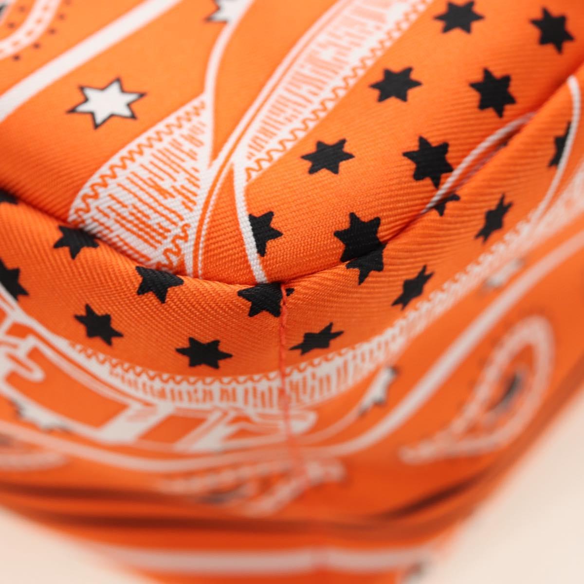 HERMES Foolby 25 Pouch Silk Orange Auth 188883M