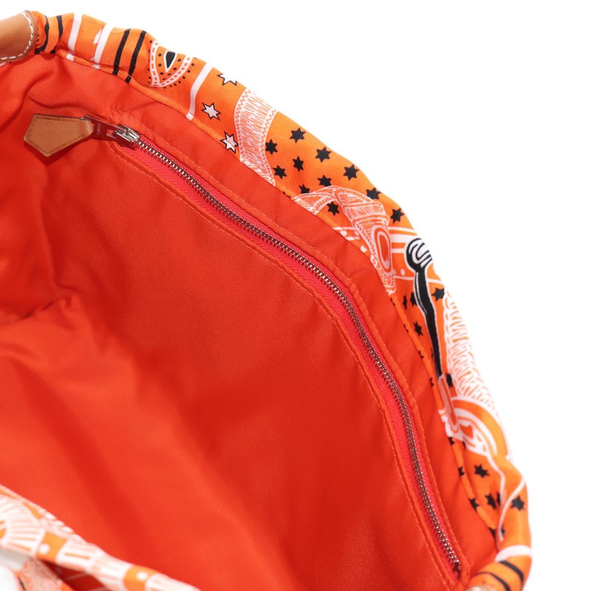 HERMES Foolby 25 Pouch Silk Orange Auth 188883M