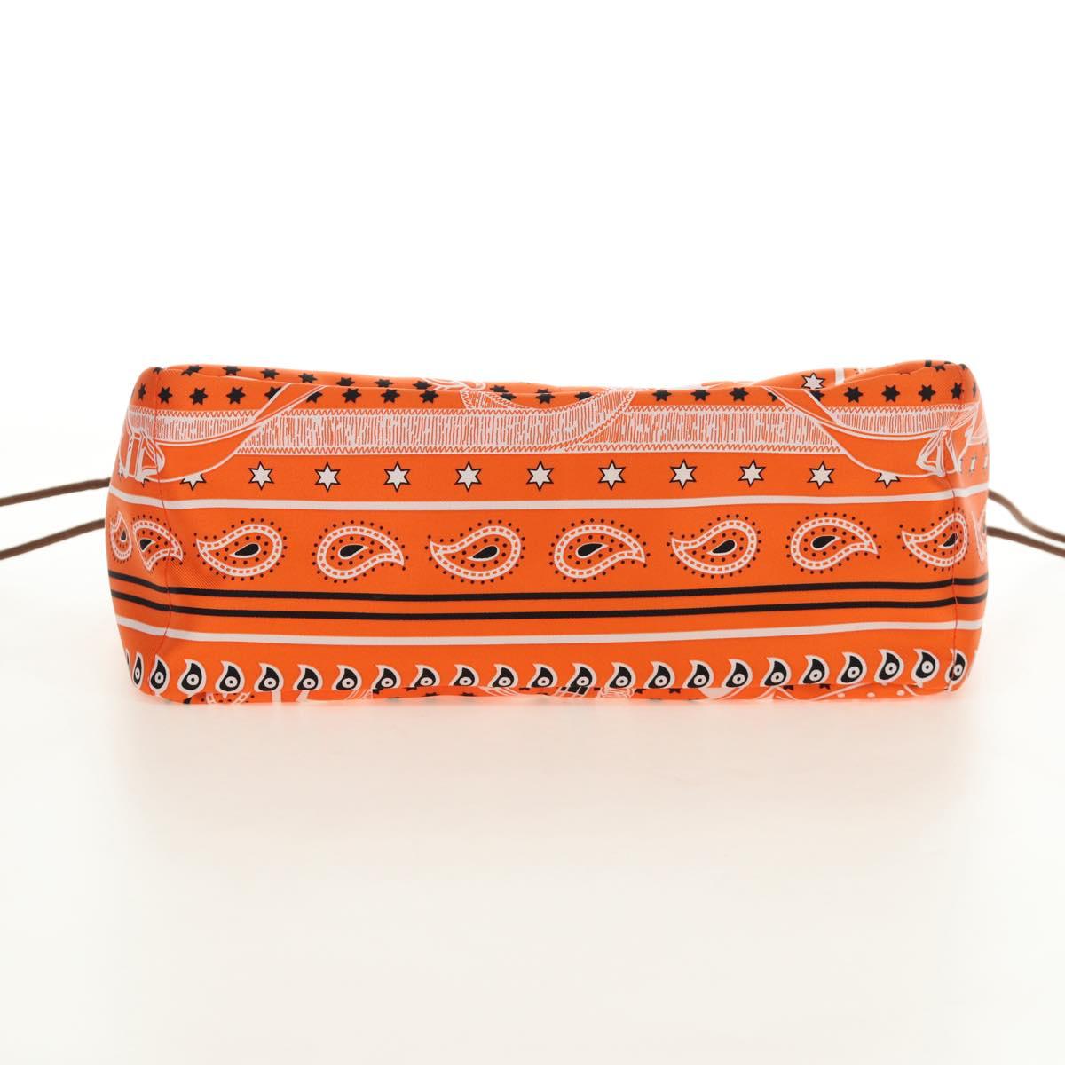 HERMES Foolby 25 Pouch Silk Orange Auth 188883M