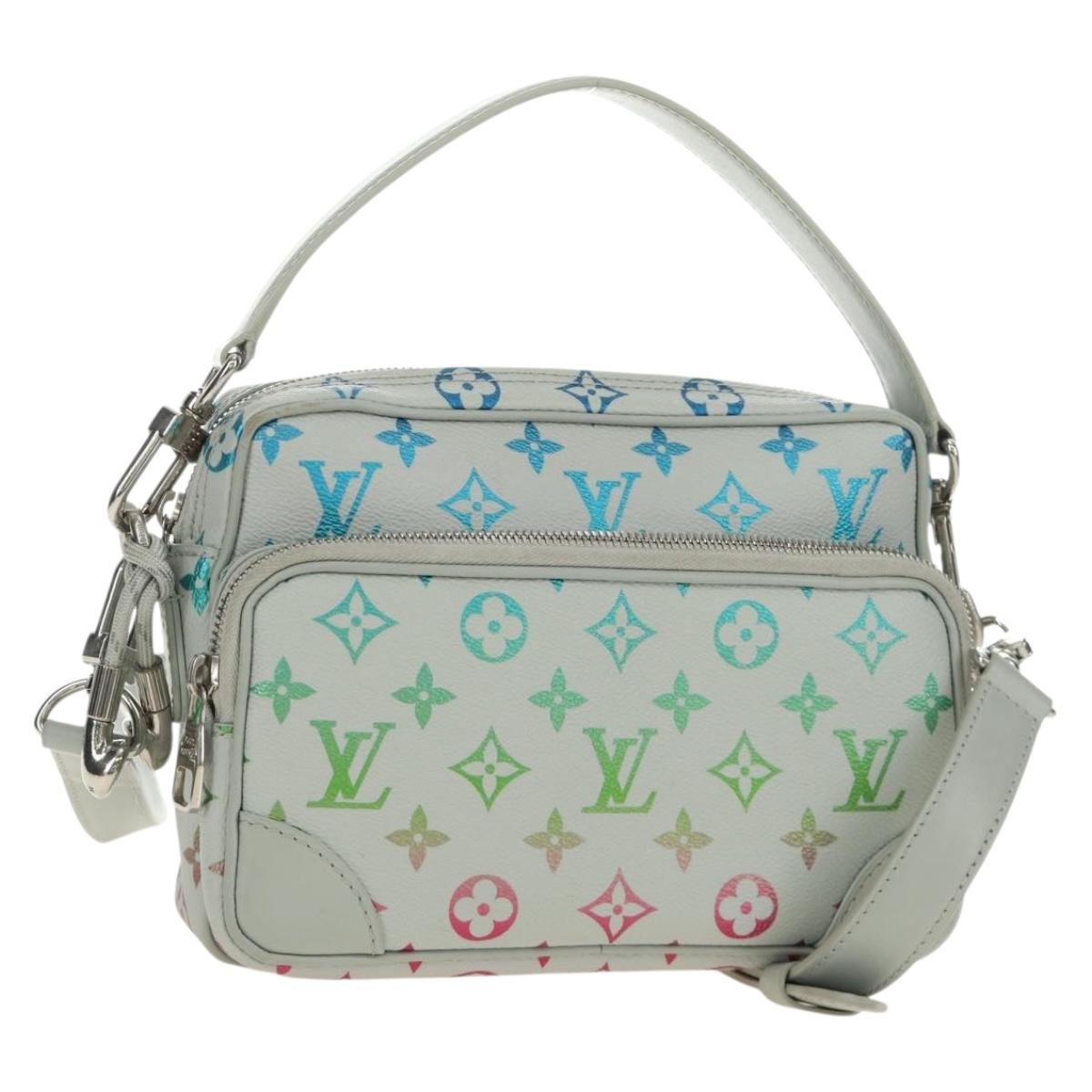 LOUIS VUITTON Monogram Iridescent Nile Shoulder Bag Gray M13897 LV Auth 188885SAM