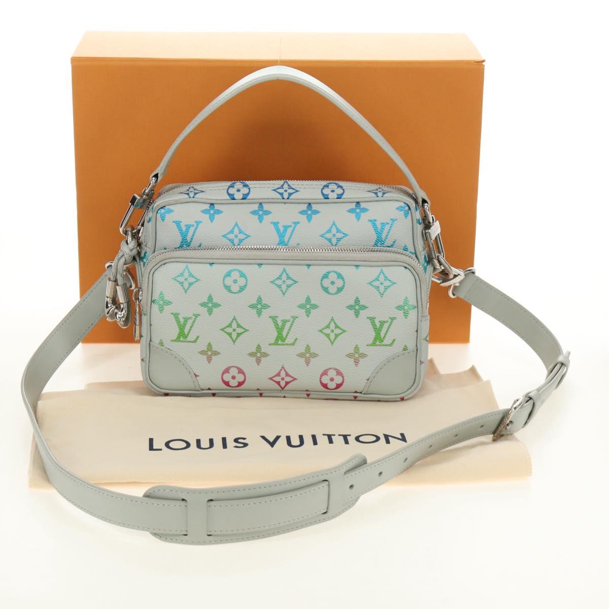 LOUIS VUITTON Monogram Iridescent Nile Shoulder Bag Gray M13897 LV Auth 188885SAM