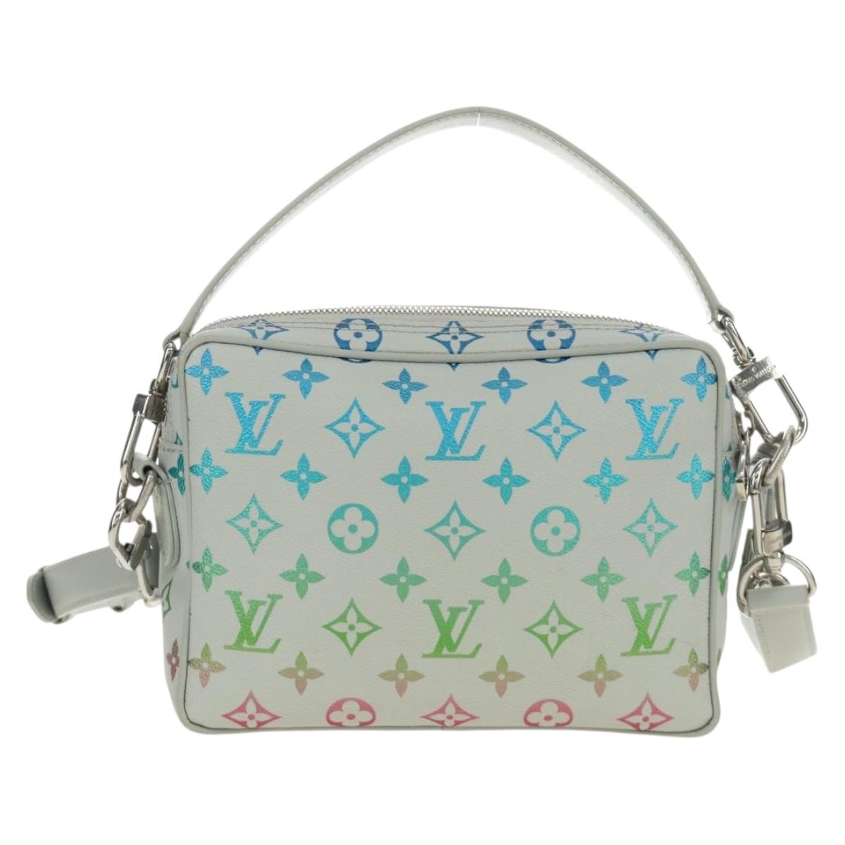 LOUIS VUITTON Monogram Iridescent Nile Shoulder Bag Gray M13897 LV Auth 188885SAM