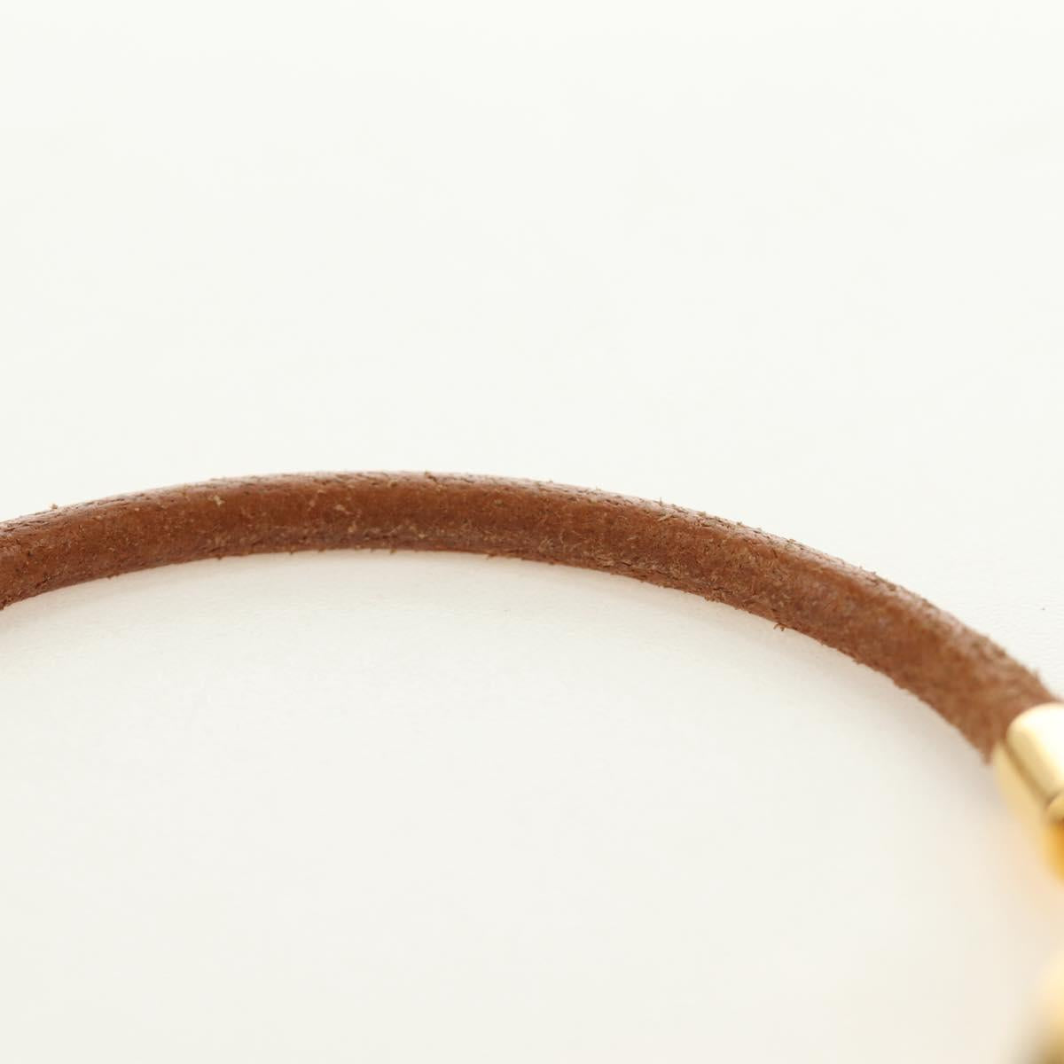 HERMES Jumbo Bracelet Leather Brown Auth 188898V