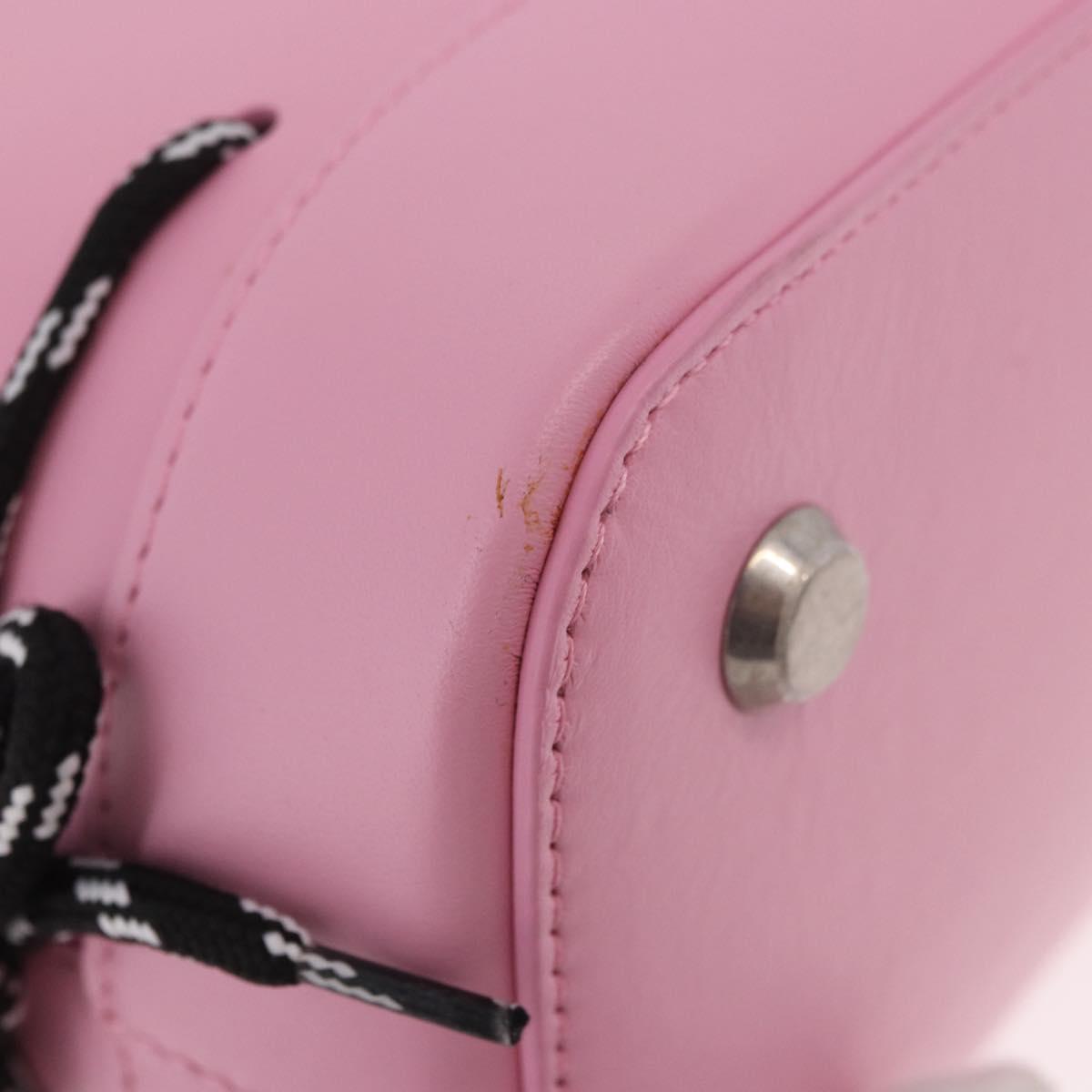 BALENCIAGA Sanrio Virutop HandleS Leather 2way Pink 619014 Auth 188908SM