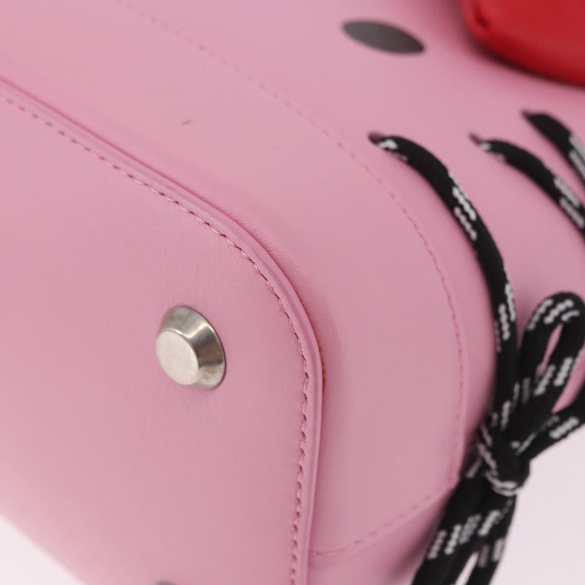 BALENCIAGA Sanrio Virutop HandleS Leather 2way Pink 619014 Auth 188908SM