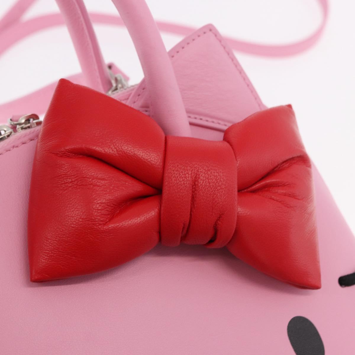 BALENCIAGA Sanrio Virutop HandleS Leather 2way Pink 619014 Auth 188908SM