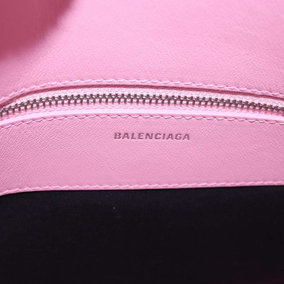 BALENCIAGA Sanrio Virutop HandleS Leather 2way Pink 619014 Auth 188908SM