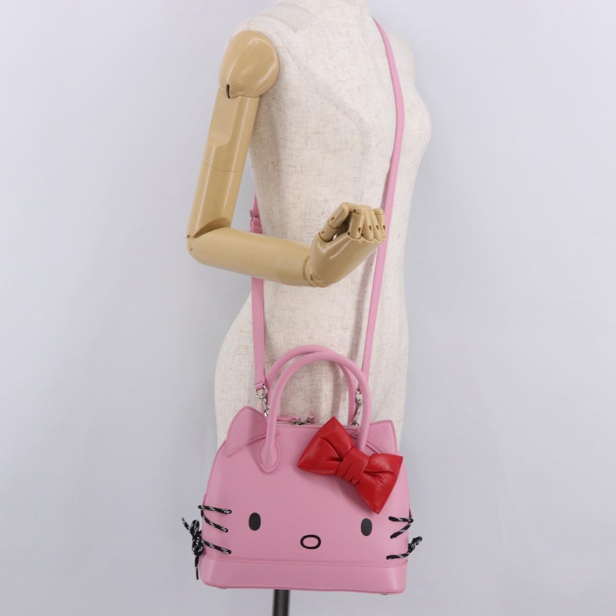 BALENCIAGA Sanrio Virutop HandleS Leather 2way Pink 619014 Auth 188908SM