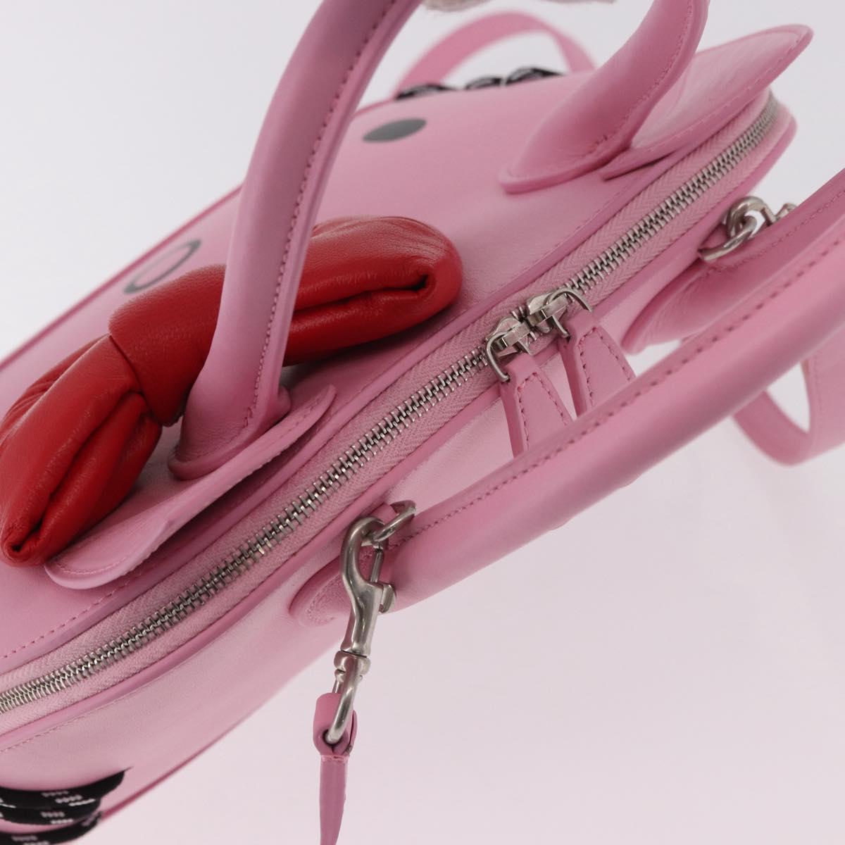 BALENCIAGA Sanrio Virutop HandleS Leather 2way Pink 619014 Auth 188908SM