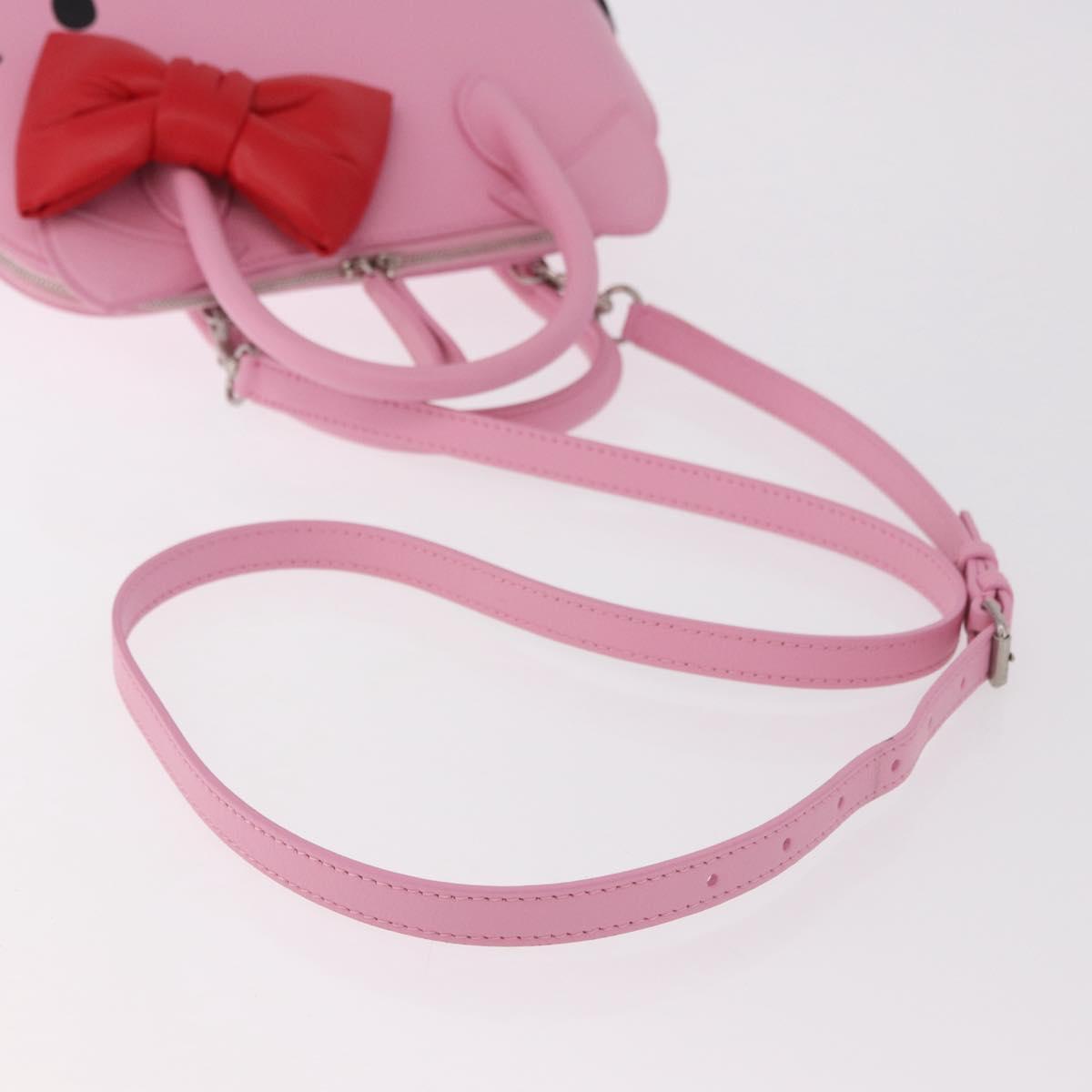 BALENCIAGA Sanrio Virutop HandleS Leather 2way Pink 619014 Auth 188908SM