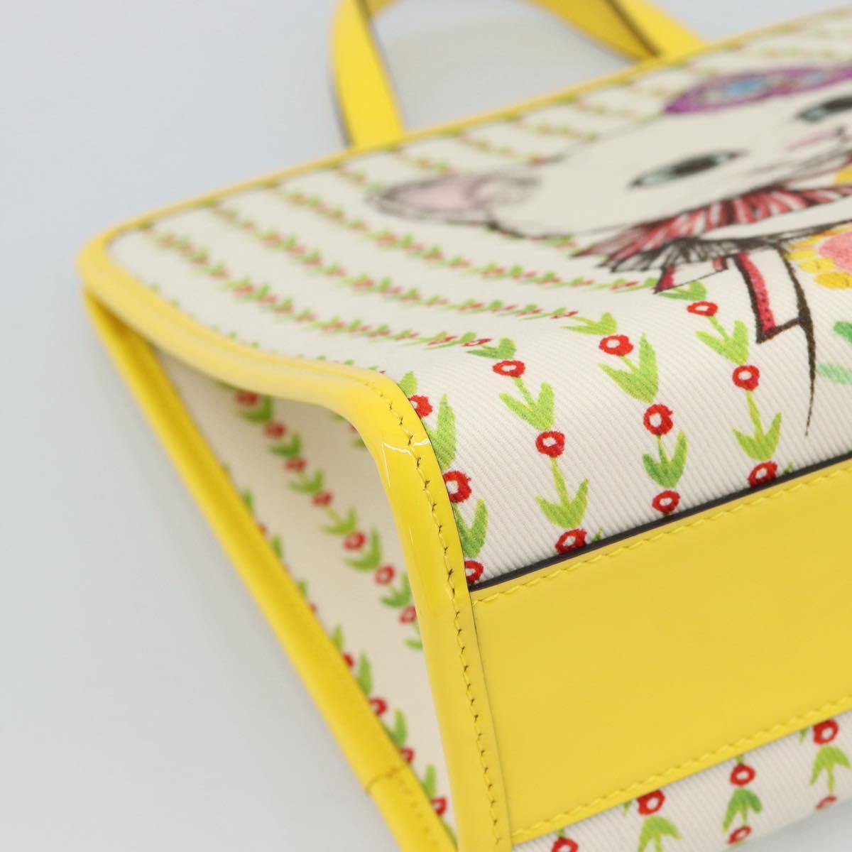 GUCCI Children's Yuko Higuchi Hand Bag Canvas Yellow 605614 Auth 188912M