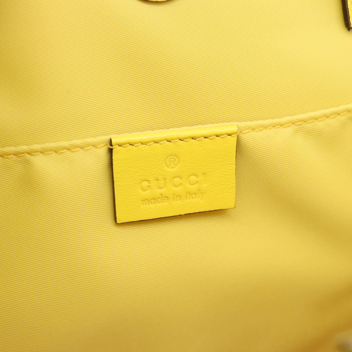 GUCCI Children's Yuko Higuchi Hand Bag Canvas Yellow 605614 Auth 188912M