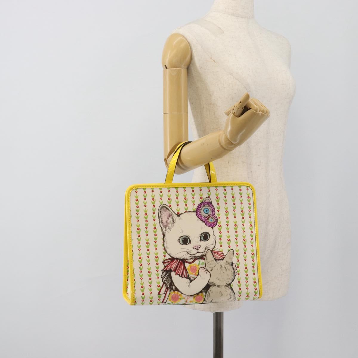 GUCCI Children's Yuko Higuchi Hand Bag Canvas Yellow 605614 Auth 188912M