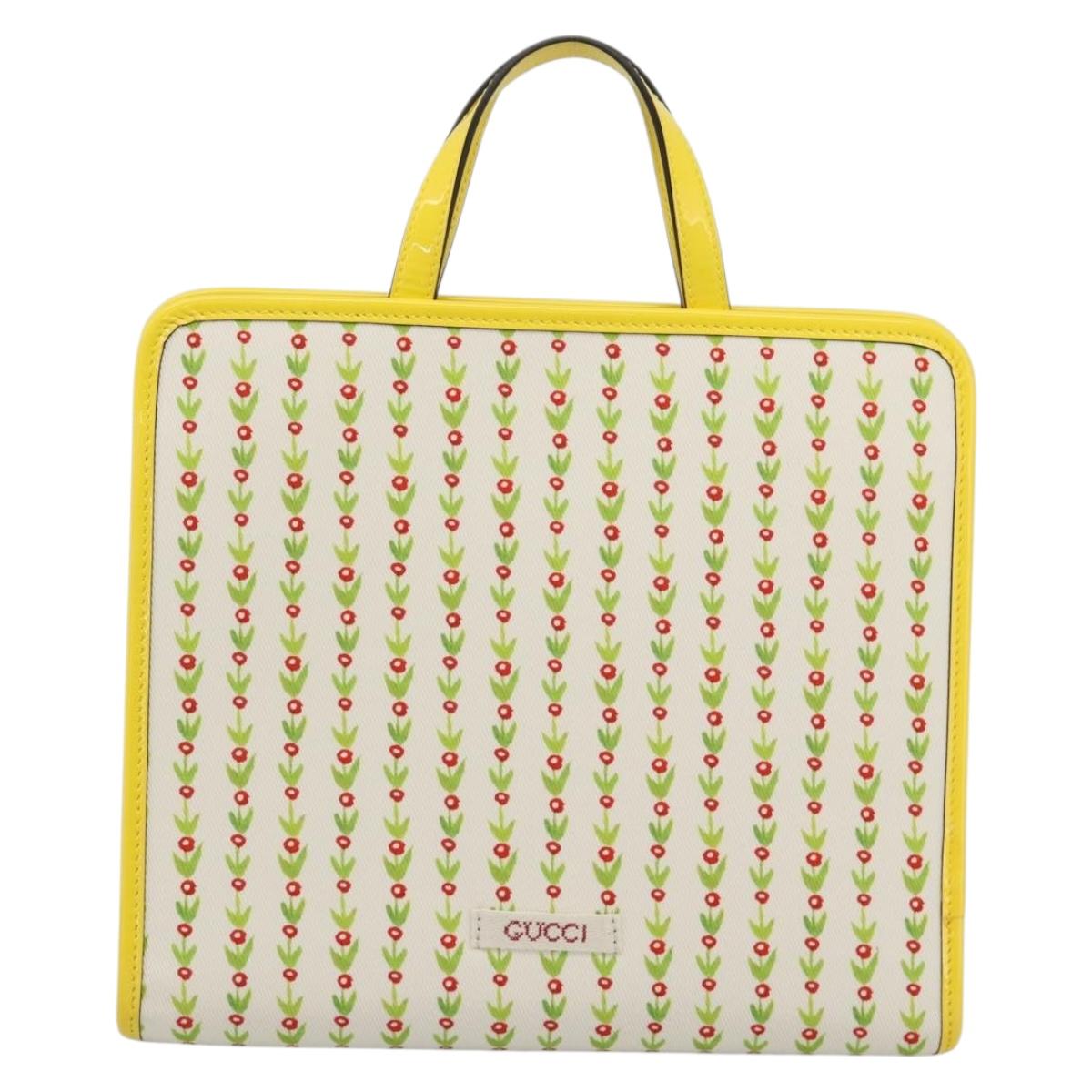 GUCCI Children's Yuko Higuchi Hand Bag Canvas Yellow 605614 Auth 188912M