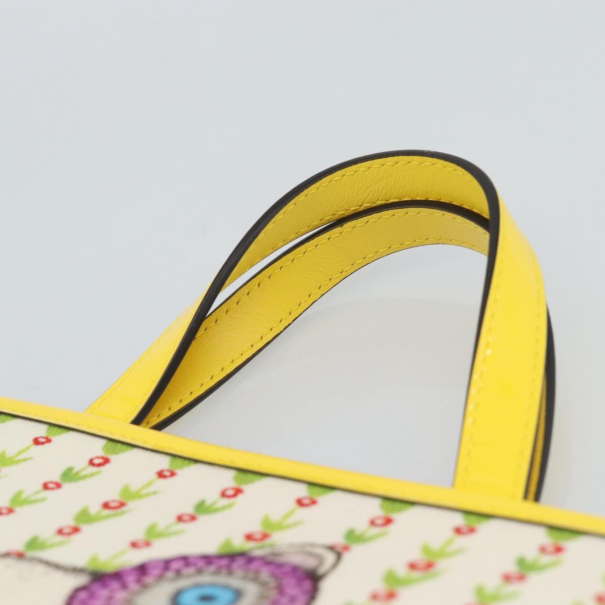 GUCCI Children's Yuko Higuchi Hand Bag Canvas Yellow 605614 Auth 188912M