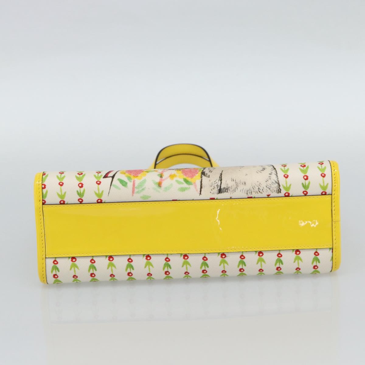 GUCCI Children's Yuko Higuchi Hand Bag Canvas Yellow 605614 Auth 188912M