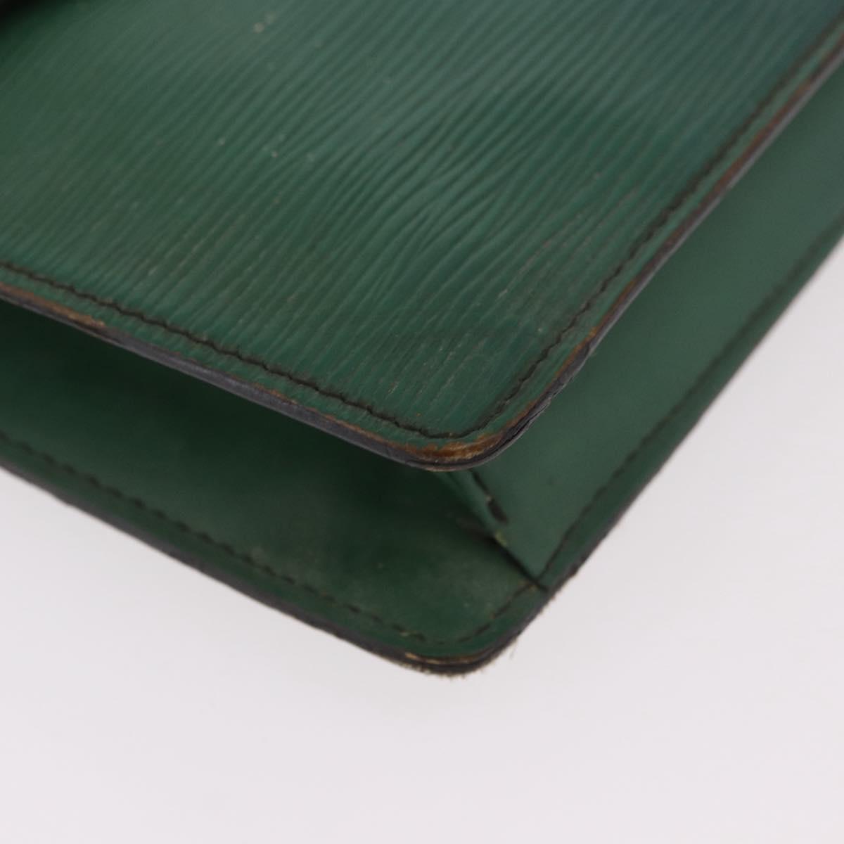 LOUIS VUITTON Epi Montaigne 27 Clutch Bag Green M52654 LV Auth 188920