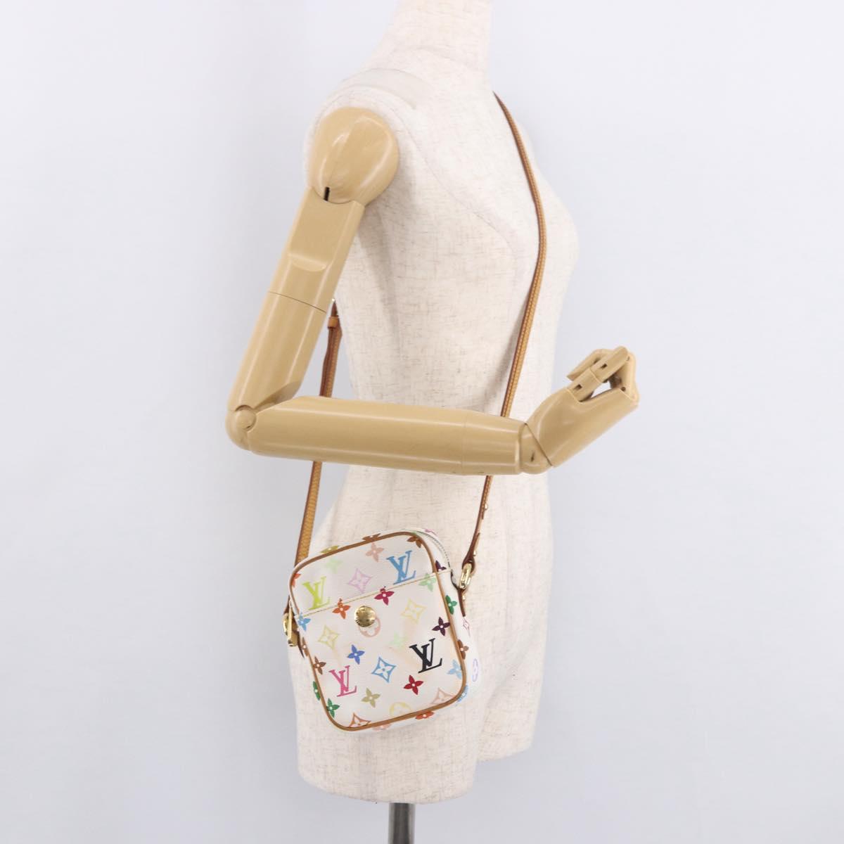 LOUIS VUITTON Monogram Multicolor Lift Shoulder Bag White M40055 LV Auth 188921