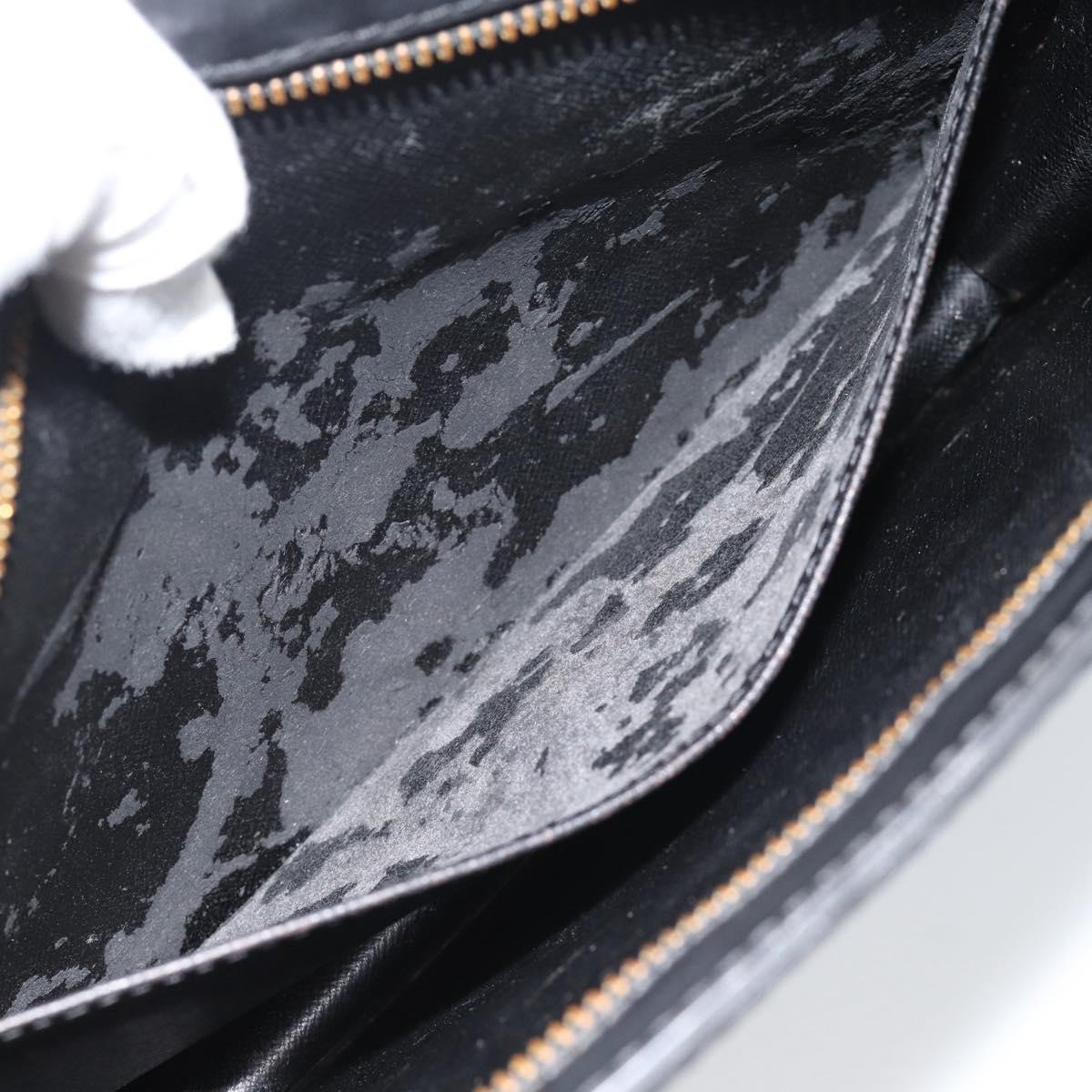 LOUIS VUITTON Epi Pochette Homme Clutch Bag Black M52522 LV Auth 188924