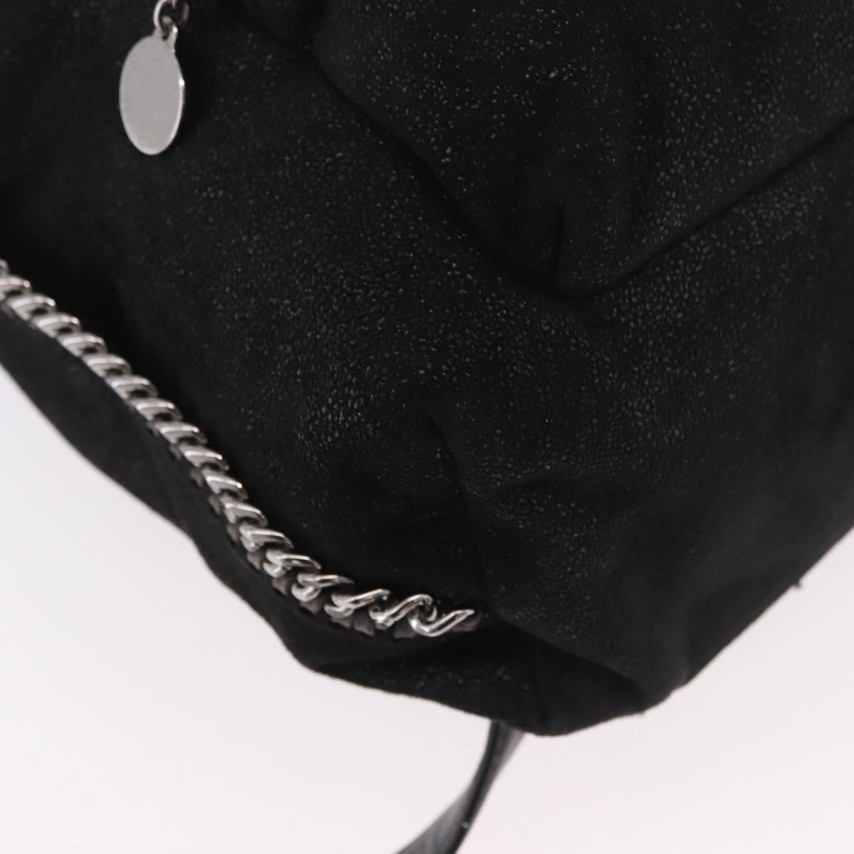 Stella MacCartney Falabella Backpack polyester Black Silver Auth 188925A