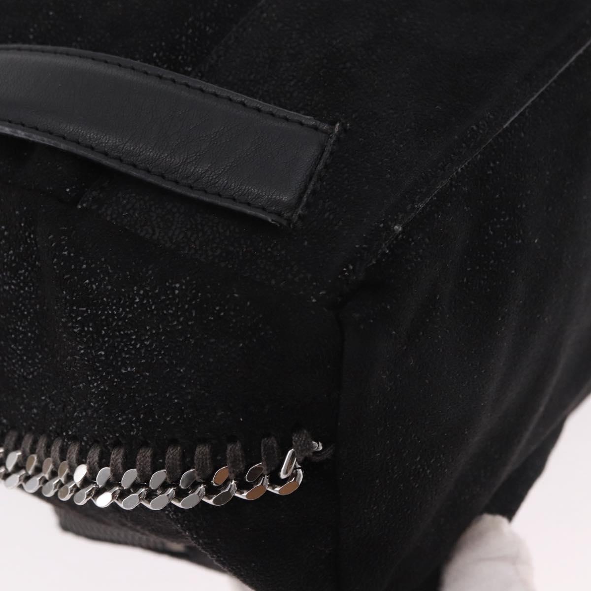 Stella MacCartney Falabella Backpack polyester Black Silver Auth 188925A