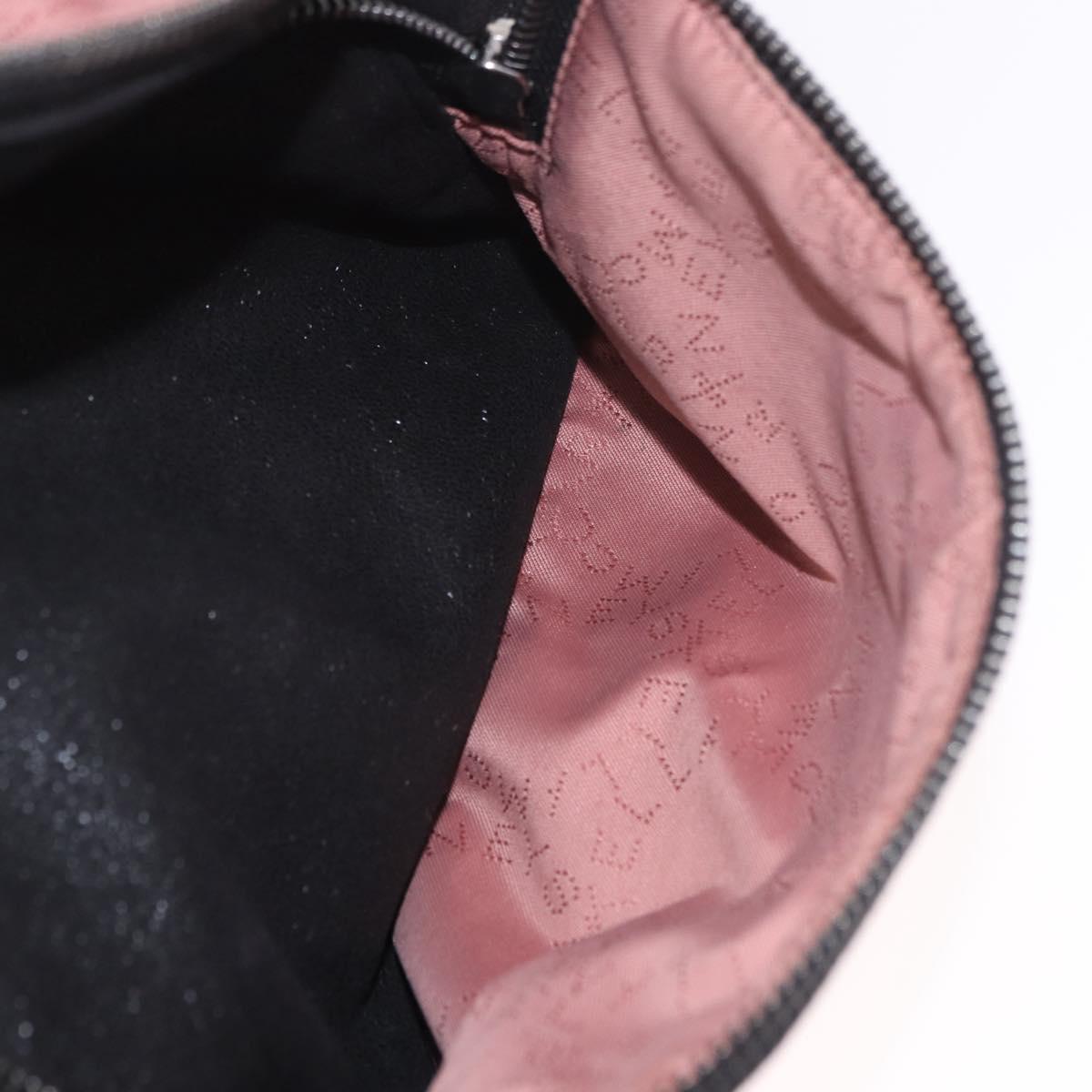 Stella MacCartney Falabella Backpack polyester Black Silver Auth 188925A