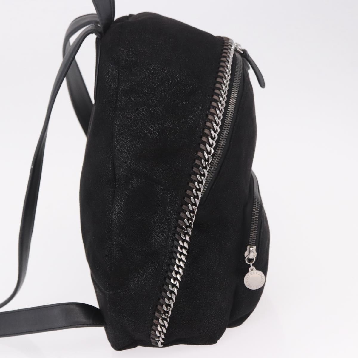 Stella MacCartney Falabella Backpack polyester Black Silver Auth 188925A