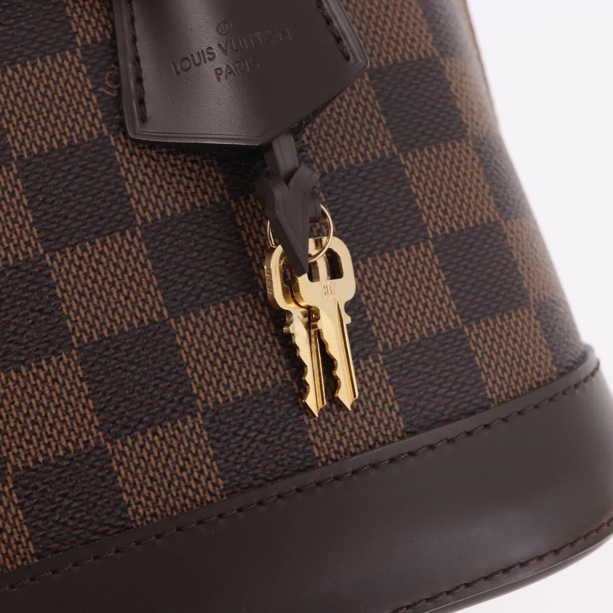 LOUIS VUITTON Damier Ebene Alma PM Hand Bag N53151 LV Auth 188930SAM