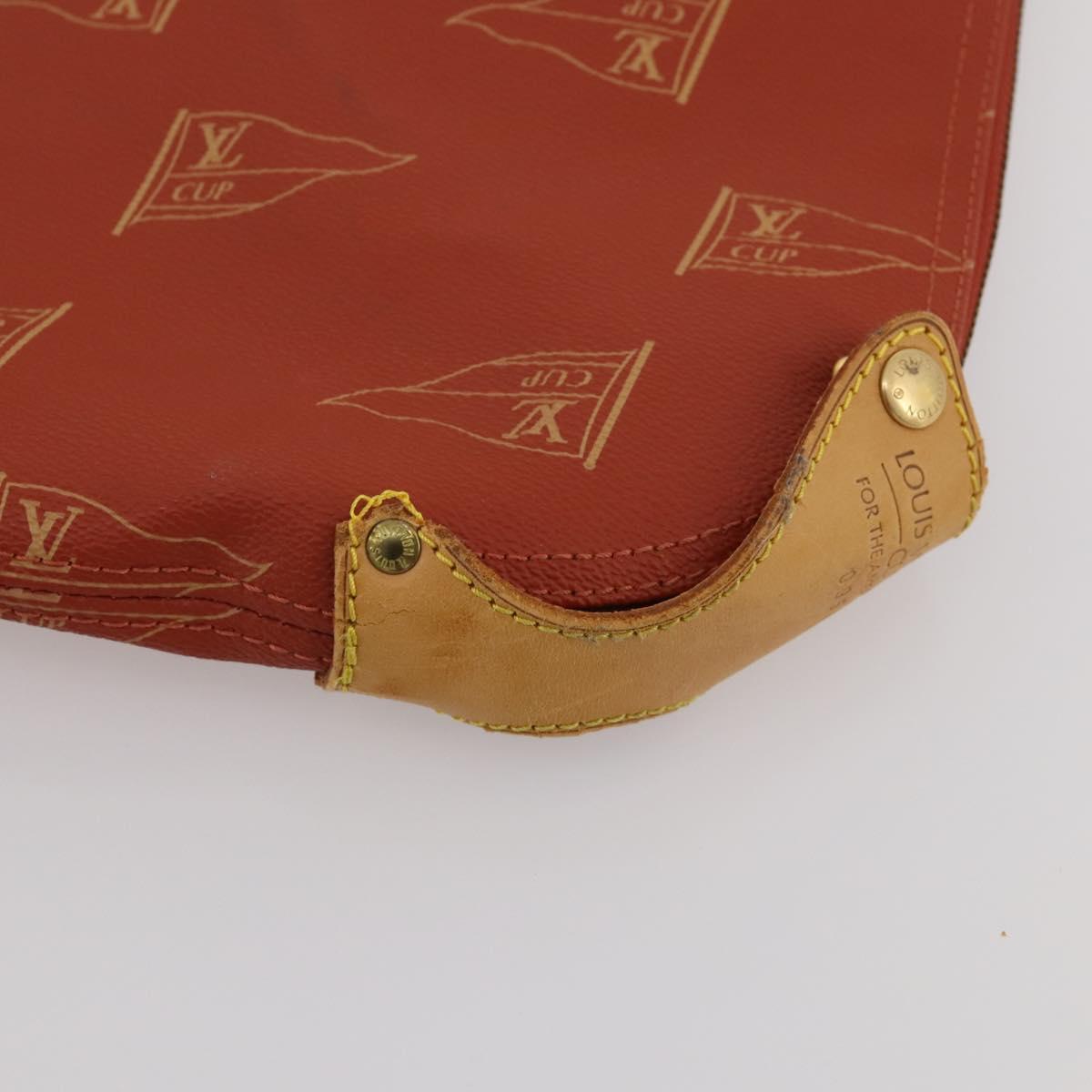 LOUIS VUITTON LV Cup Garment Cover Red LV Auth 188934