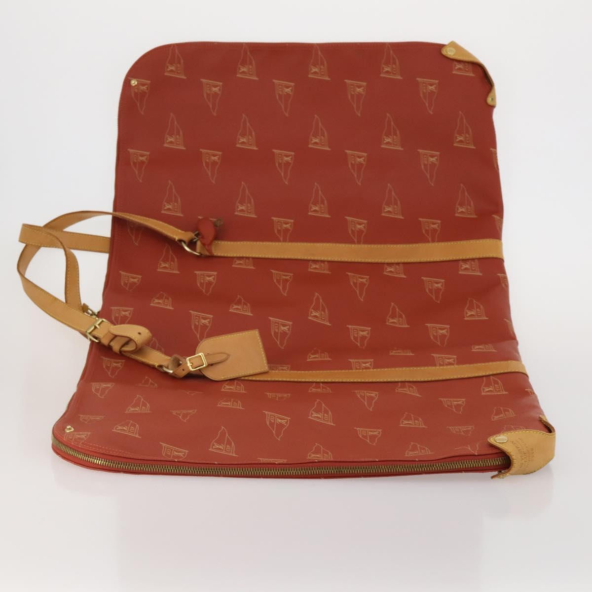 LOUIS VUITTON LV Cup Garment Cover Red LV Auth 188934
