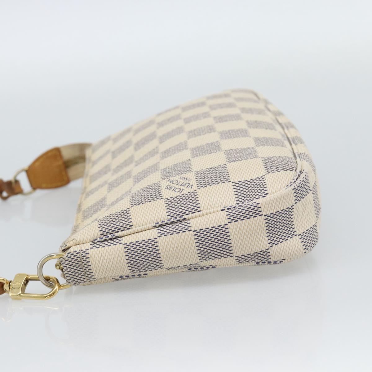 LOUIS VUITTON Damier Azur Pochette Accessoires Pouch N51986 LV Auth 188944