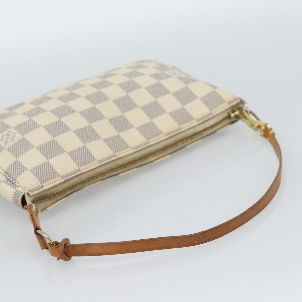 LOUIS VUITTON Damier Azur Pochette Accessoires Pouch N51986 LV Auth 188944