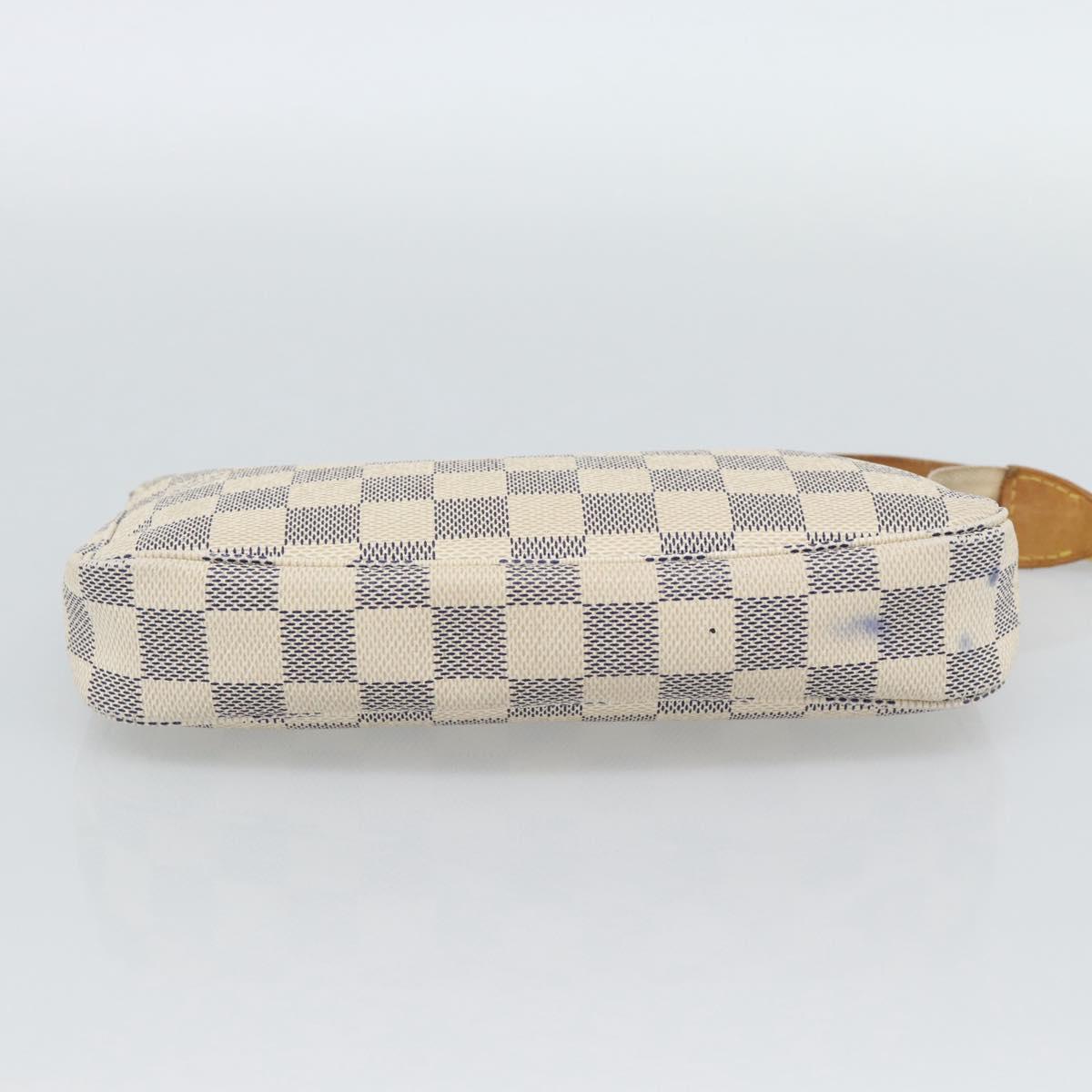 LOUIS VUITTON Damier Azur Pochette Accessoires Pouch N51986 LV Auth 188944