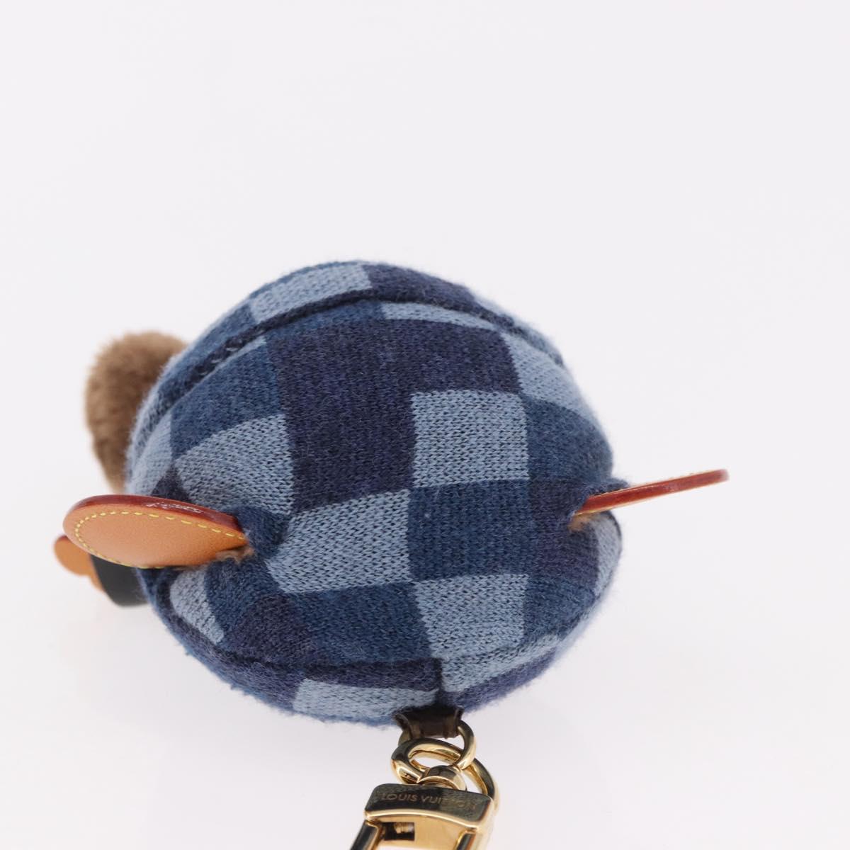 LOUIS VUITTON Bear Bag Charm Leather Brown M03206 LV Auth 188945SM