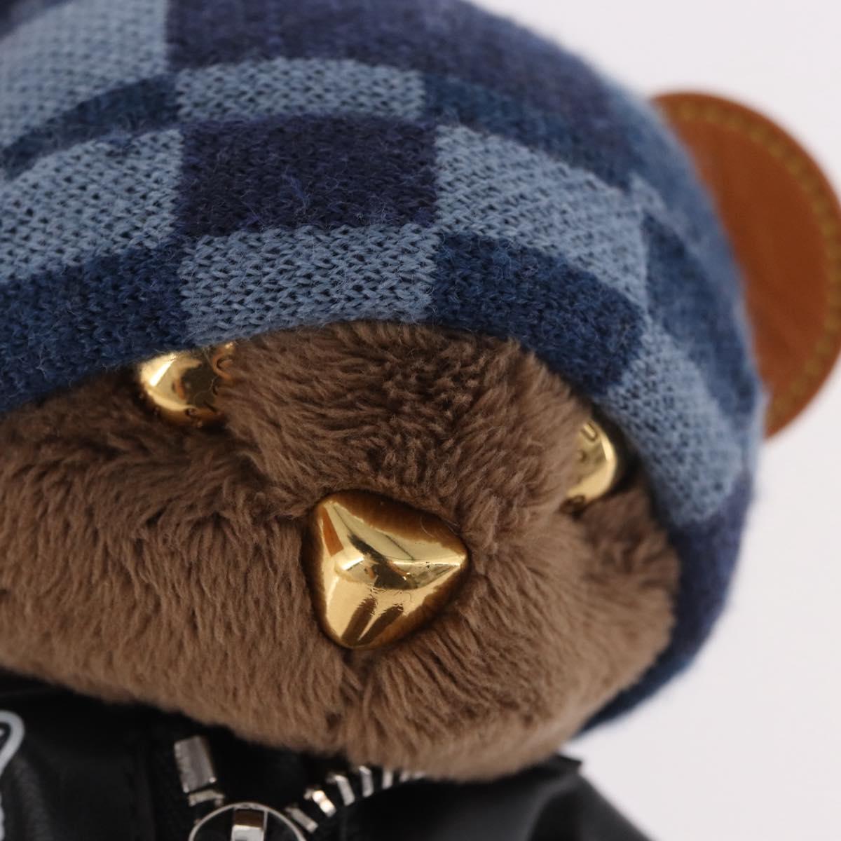 LOUIS VUITTON Bear Bag Charm Leather Brown M03206 LV Auth 188945SM