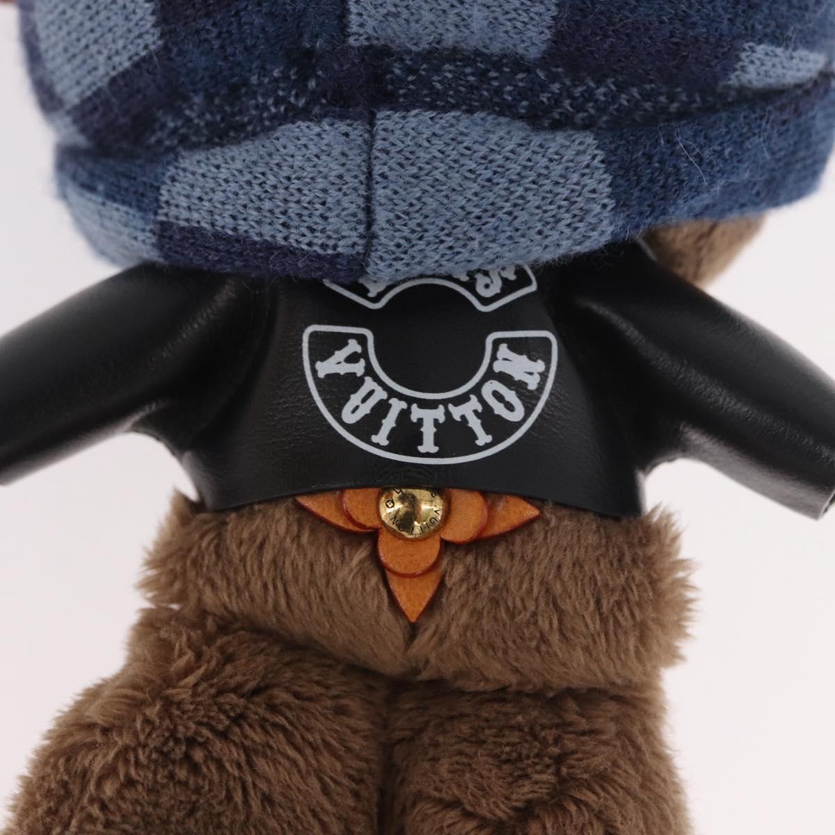 LOUIS VUITTON Bear Bag Charm Leather Brown M03206 LV Auth 188945SM