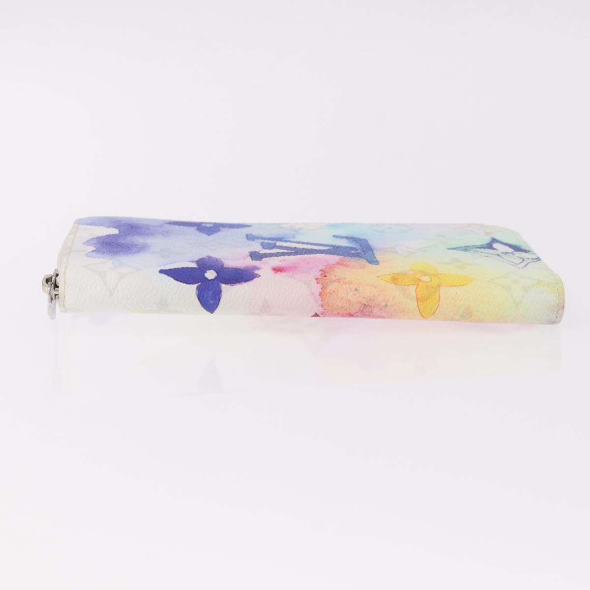 LOUIS VUITTON Watercolor Zippy Wallet Vertical Long Wallet M80499 Auth 188948M