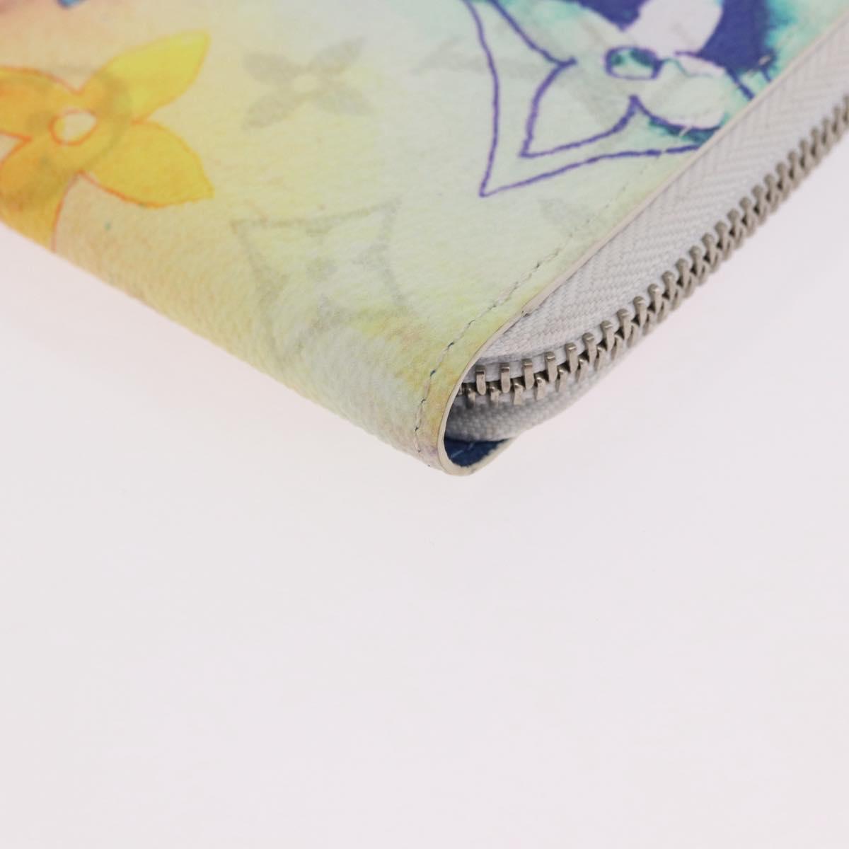 LOUIS VUITTON Watercolor Zippy Wallet Vertical Long Wallet M80499 Auth 188948M