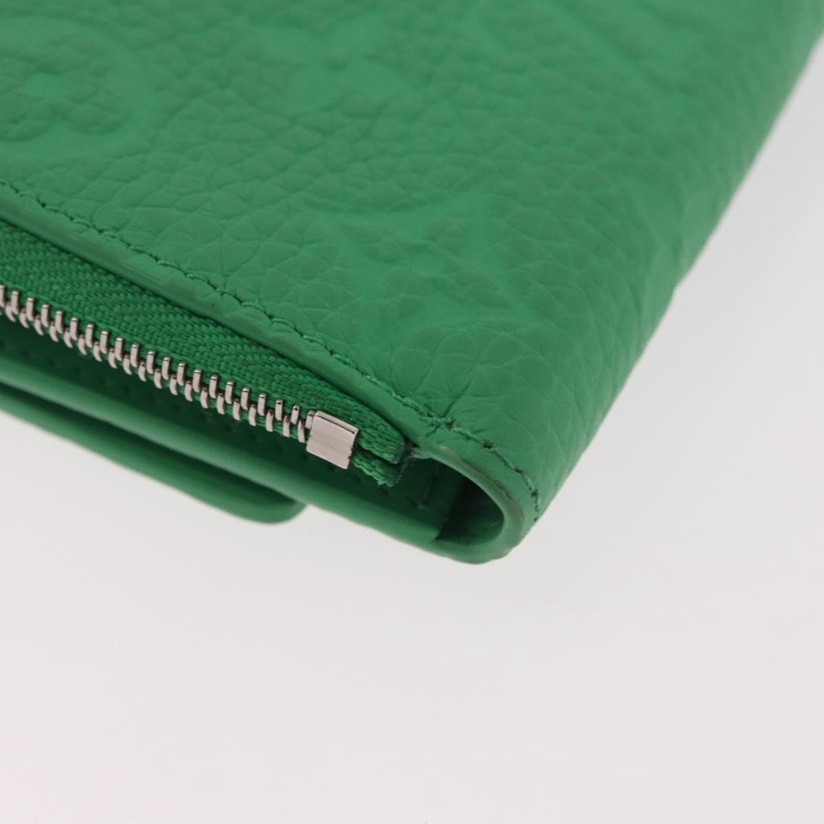 LOUIS VUITTON Empreinte Portefeuille Pilot Wallet Green M25848 LV Auth 188949M