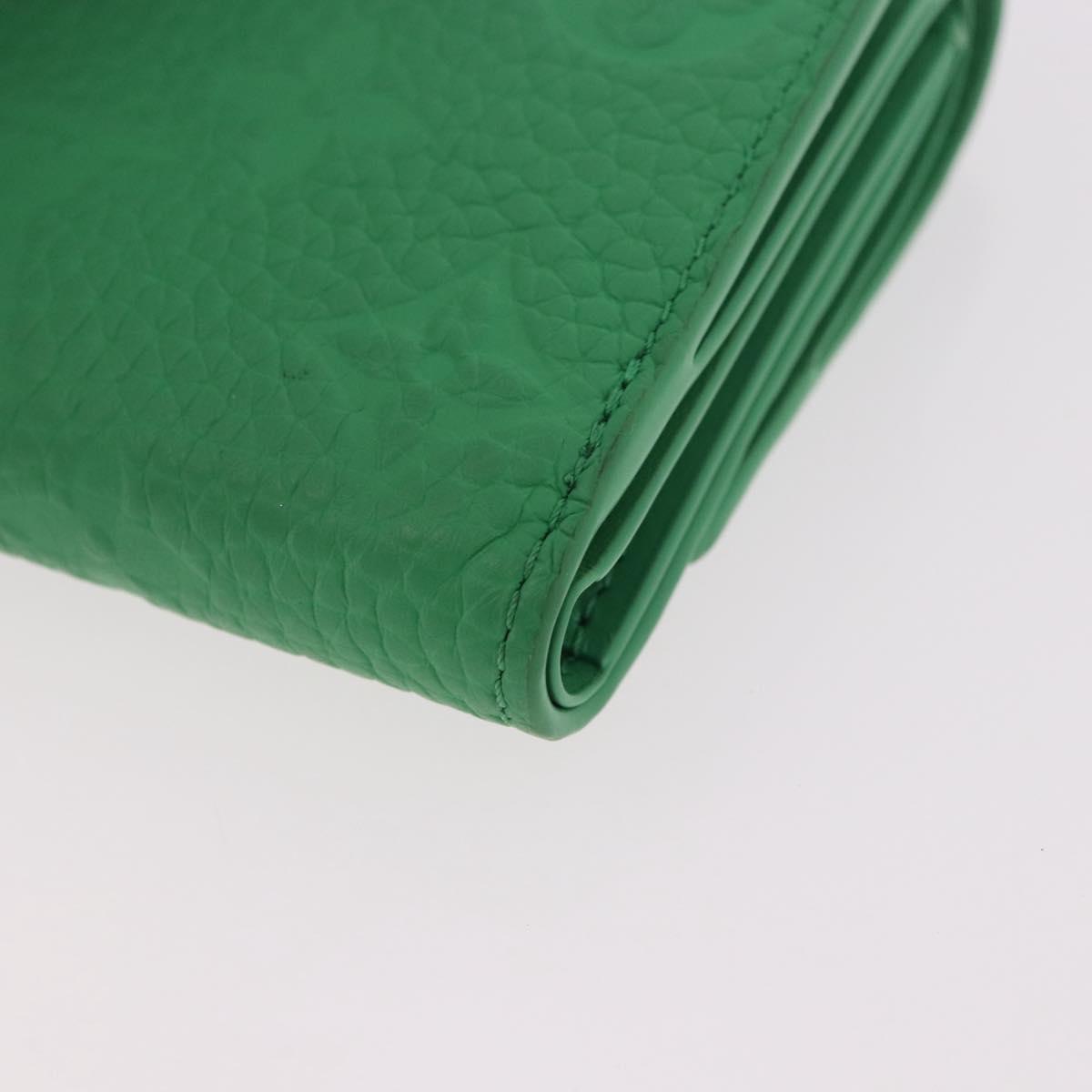 LOUIS VUITTON Empreinte Portefeuille Pilot Wallet Green M25848 LV Auth 188949M