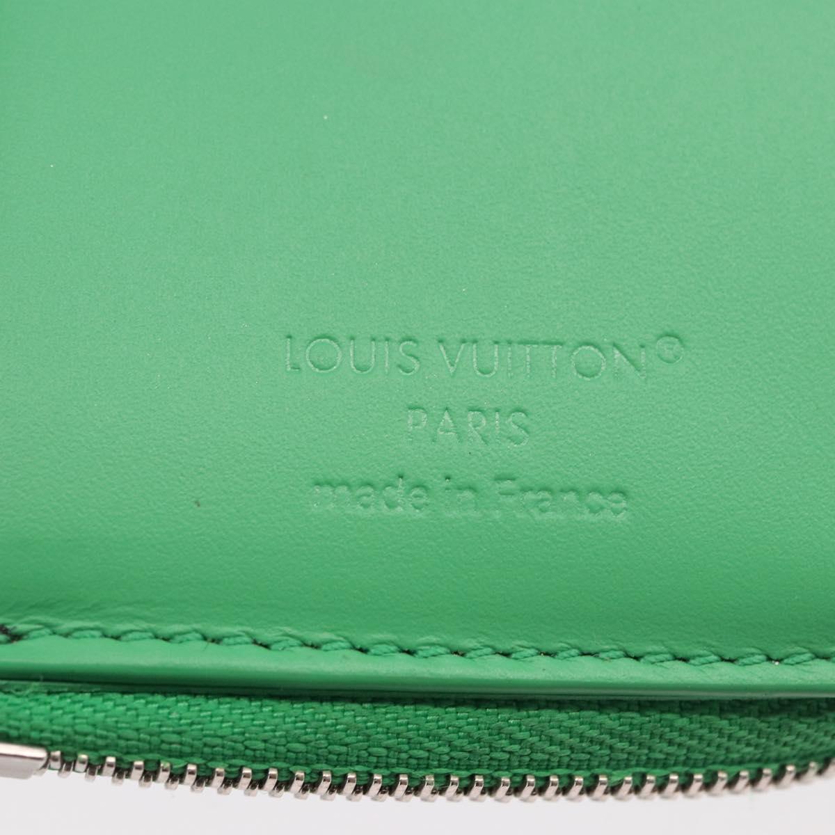 LOUIS VUITTON Empreinte Portefeuille Pilot Wallet Green M25848 LV Auth 188949M
