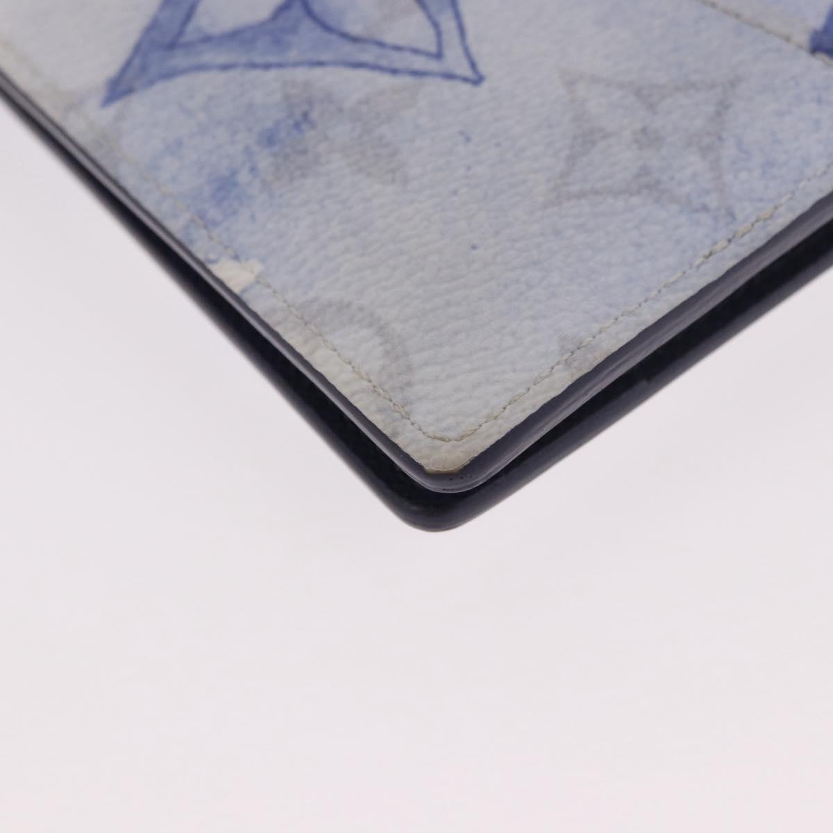 LOUIS VUITTON Monogram watercolor Organizer De Poch Blue M80455 LV Auth 188950M