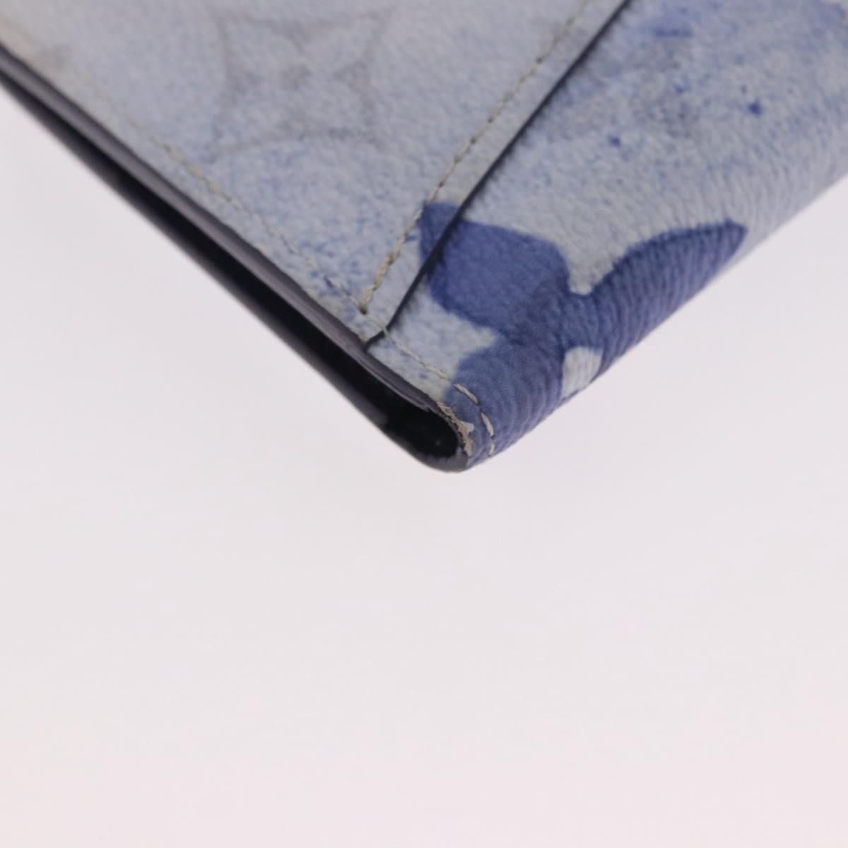 LOUIS VUITTON Monogram watercolor Organizer De Poch Blue M80455 LV Auth 188950M