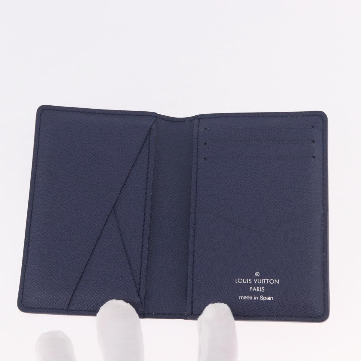 LOUIS VUITTON Monogram watercolor Organizer De Poch Blue M80455 LV Auth 188950M