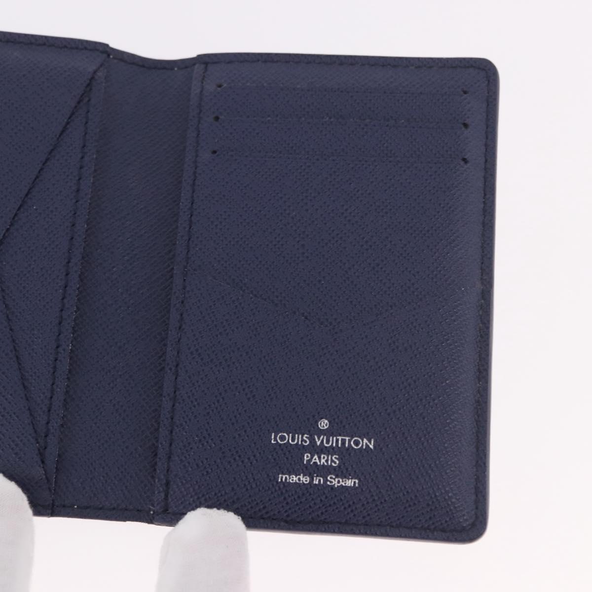 LOUIS VUITTON Monogram watercolor Organizer De Poch Blue M80455 LV Auth 188950M