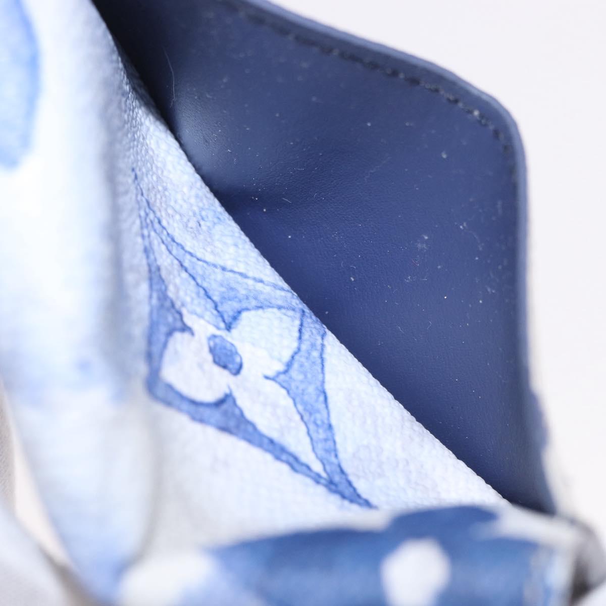 LOUIS VUITTON Monogram watercolor Organizer De Poch Blue M80455 LV Auth 188950M